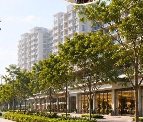 Lucerne Grand retail streetscape and landscaped gardens